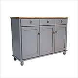 アウトレット フレンチカントリー家具 キャビネット 幅115 完成品 ブルーグレー 手作り ナチュラル 北欧カントリー風 カントリー調