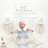 GOPATYハーフバースデー 誕生日飾り half 1/2誕生日 タペストリー 風船 バルーン 6ヶ月飾り付け 写真背景 シンプル おしゃれ かわいい お祝い（タペストリーセット）