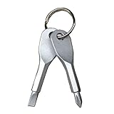 My Vision どこでも ドライバー ２本セット キーホルダー型 ミニドライバー 工具 (シルバー) MV-DKDMDORA-SV