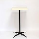 カウンターテーブル・ハイテーブル 幅52×奥行52×高さ102cm (ホワイト)