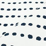 染の安坊 手ぬぐい「いろまめ 濃藍白地」 本染め 綿100% 特岡 日本製 35cm×100cm