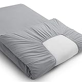 Bedsure 敷布団カバー セミダブル 高級 綿 100％ 単品 ワンタッチシーツ 125x215cm 200本高密度生地 ホテル品質 オ