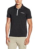 Icebreaker Men's Quattro Short Sleeve Polo Jet Heather/Metro Heather X-Large [並行輸入品]