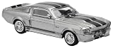 POP RACE 1/64 1967 SHELBY MUSTANG GT500 - GREY/BLACK 完成品 PR640195