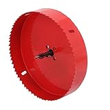 uxcell　ホールソー　高速度鋼　バイメタル カッターツール　レッド　170mm切削直径　M42 HSS