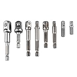 MyArmor ソケットアダプターセット 8本組 電動ドリル用 差込角 6.35(1/4)・9.5(3/8)・12.7(1/2)mm用