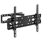 WHESWELL テレビ壁掛け金具 32~85インチ対応 フルモーション式 耐荷重50kg 前後＆左右＆上下多角度調節可能 tv壁掛け金具 かべかけ金具 テレビアーム ウォールマウント VESA600x400mm ブラック