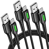 USB Type C ケーブル【3本 0.5m+1m+3m】INIU 3.1A USB-A to USB-C 急速充電 QC3.0対応 高速データ転送