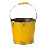 GREEN HOUSE Junk Color Tin Y (イエロー) (φ180×160mm) 3316-A