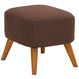 ファブリック スツール オットマン ダークブラウン 【限定品】