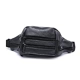 best-topshopレザーウエストバッグジッパー付きレディースメンズ、7コンパートメント旅行Campファッションカジュアルポーチ財布ショッピングパーティー学校アウトドア