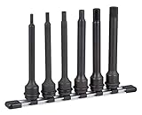 トネ(TONE) インパクト用ロングヘキサゴンソケットセット(ホルダー付) HAH406L 差込角12.7mm(1/2") 内容6点