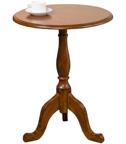 Amazon｜おしゃれ 北欧 丸型 木製 ダークブラウン)｜サイドテーブル