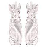 Andux 養蜂用手袋 長袖 保護グローブ 虫よけ 草刈り ガーデニング YFST-01 (L)