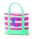 Mud Pie Juco Initial Tote, C by Mud Pie