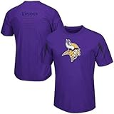 Minnesota Vikingsマジェスティックビッグロゴ合成パープルシャツメンズBig & Tallサイズ 3X