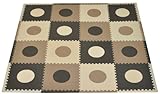 Tadpoles 16 Sq Ft Playmat Set - Taupe/Brown by Tadpoles