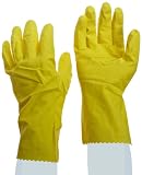Ansell FL 87-188 Light Duty Latex Glove, Chemical Resistant, 12 Pinked Cuff, 12 Length, Medium (Pack