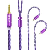 【KBEAR ST19】リケーブル 2PIN 4.4mm Yinyoo 5N単結晶銅 ケーブル 4.4mmイヤホンアップグレードケーブル イヤフォン交換ケーブル KZ KBEAR イヤホン適用 ZSTX/castor/ZSN Pro/ZSN PROX/ZS10 PRO/ZS10 PRO 2/ZAX/ZS12 PRO X/TK01 等に対応（2PIN・4.4mmプラグ）