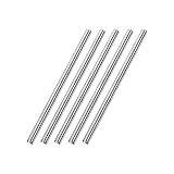 uxcell ラウンドバー 旋盤丸棒 旋盤バー DIYクラフト用 304ステンレス鋼 6mm x 150mm 5個入り