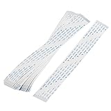 uxcell 柔軟フラットケーブル　データケーブル　ホワイト　Aタイプ　20個入 40ピン