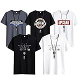 [AYISTELU] Tシャツ メンズ 半袖 5枚組 綿100% インナーシャツ メンズ 肌着 スポーツ シャツ 下着 快適 柔らかい カジュアル おしゃれ メンズ 服 (JP, アルファベット, L, ミックスカラ)