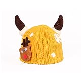 (エリンネ)Elinne ベビー キーズ 赤ちゃん 帽子 ニット帽 カワイイ 秋冬 クリスマス ヘラジカ 鹿の角 子供用 5カラー