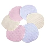 Seliyi 育児　防水　母乳パッド　三層　コットン　再利用可能　通気性　抗菌　6枚