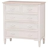 【ブロカント】チェスト（ホワイト） 輸入雑貨 アンティーク家具 hb3i-MCH-7321WH