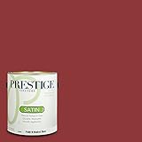 Prestige Paints Exterior 1つでペイント、プライマー、1-gallon、フラット、Comparable一致のSherwin WilliamsホワイトBeet 1 Gallon 