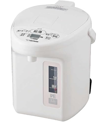 象印　2L電気ポット Amazon | 象印マホービン 電気ポット 2.2L ホワイト CV-TZ22-WA | 象印