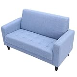 UNE BONNE(ウネボネ) ソファ 人気急上昇中お洒落なコンパクトソファ ファブリック ブルー