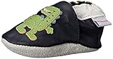 Skidders ユニセックス・キッズ Leather Bootie Funky Dino - K カラー: ブルー