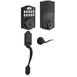 Kwikset SmartCode 914デッドボルトfeaturing SmartKey & Z - Wave with Arlington Handleset 99140-003-HKIT