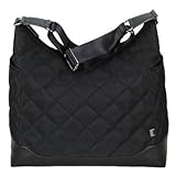 Black Quilted Hobo Diaper Bag by OiOi [並行輸入品]