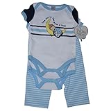 Precious Momentsベビーボディスーツセット – 2ボディスーツ, 1パンツ – Baby Boy Outfit カラー: ホワイト