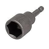 1/4インチシャンク18ミリメートル六角磁気ナットドライバビットアダプタグレー