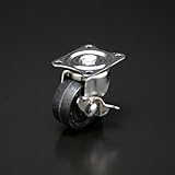 e-kanamono 自在型単輪キャスター プレートタイプ ストップ付 65mm