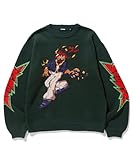 [エクストララージ] ニット BURNING MONSTER CREWNECK KNIT メンズ GREEN L