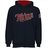 MLB Majesic Minnesota Twins幼児用Navy Blue Full Zip Hoodieスウェットシャツ( 3t )