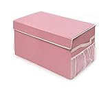 Badger Basket Large Folding Storage Box, Pink [並行輸入品]