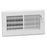 American Metal 356W14X8 14-Inch by 8-Inch White Steel Wall Diffusers with 1/3-Inch Grille Bar [並行輸入品