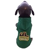NCAA Baylor Bears Collegiateコットンフード付き犬シャツ L
