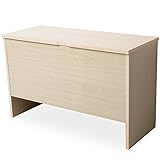 デスク パソコンデスク 木製 薄型 幅100cm 奥行45cm ライトナチュラル