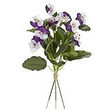 MAGIQ 東京堂 上質な造花  プリマパンジーブーケ (3本入り)  ラベンダーパープル FM002497-011