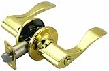 Design House 700468 Springdale Entry Lever Set with 2-Way Latch, Polished Brass Finish Design House 