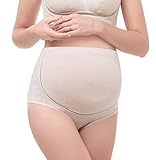 マタニティ下着 マタニティショーツ お腹すっぽり 大きいサイズ マタニティ 妊娠ショーツ 妊婦 ショーツ 妊娠初期-産後まで　ベージュ