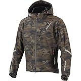 コミネ(KOMINE) バイク用 ジャケット プロテクトソフトシェルウィンターパーカ-イフ Camouflage XL JK-579 1066 秋冬春向け 防寒 CE規格レベル2 ストレッチ素材 防風 プロテクター