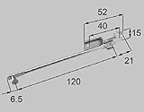 LIXIL部品 新日軽ブランド部品 装飾窓 片上下げ窓：内倒しアーム　L=120mm[A8AR1068] シルバー[A8AR1068]