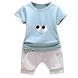 Mimoonkaka 子供服　新生児　幼児　漫画　目のTシャツ　トップス　パンツ洋服のセット　キッズ ボーイズ 超可愛い　赤ちゃん　 男の子　おしゃれ 　涼しい 夏　かっこいい